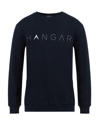 Man Sweatshirt Midnight blue Size L Cotton