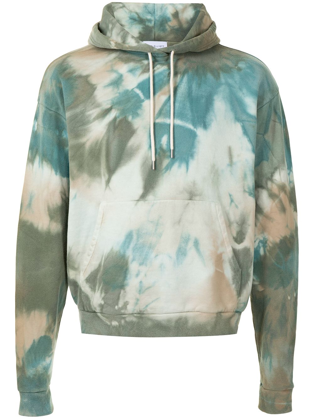 Tie-dye effect drawstring hoodie - Multicolour