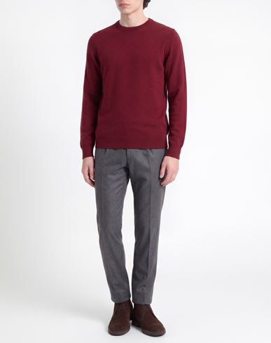 Man Sweater Brick Size 40 Wool
