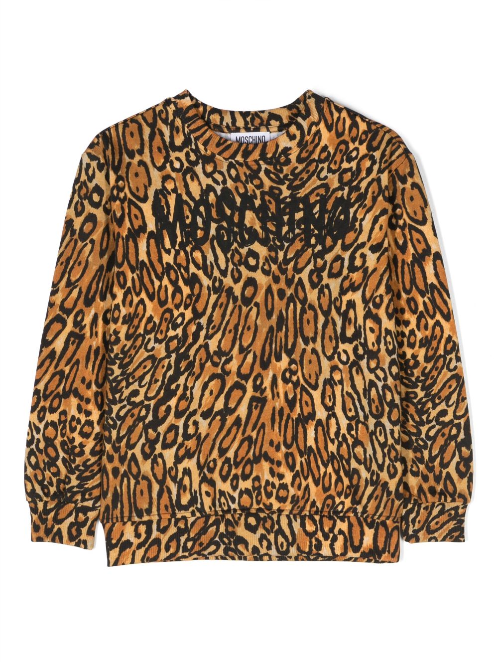 Logo-print long-sleeve sweatshirt - Brown