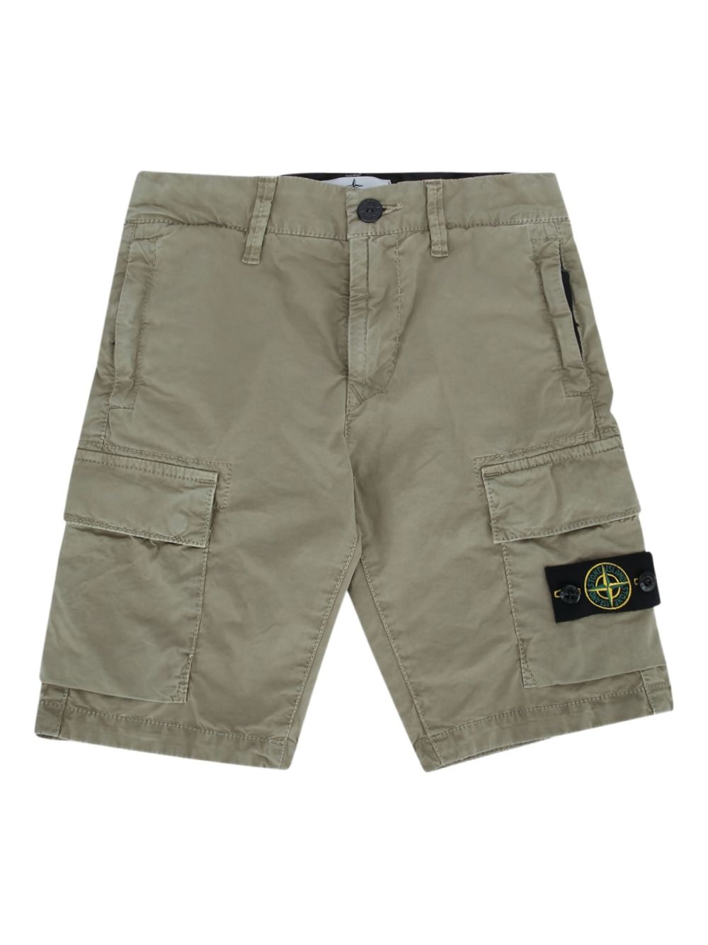 Stone Island Junior compass-badge shorts - Blue
