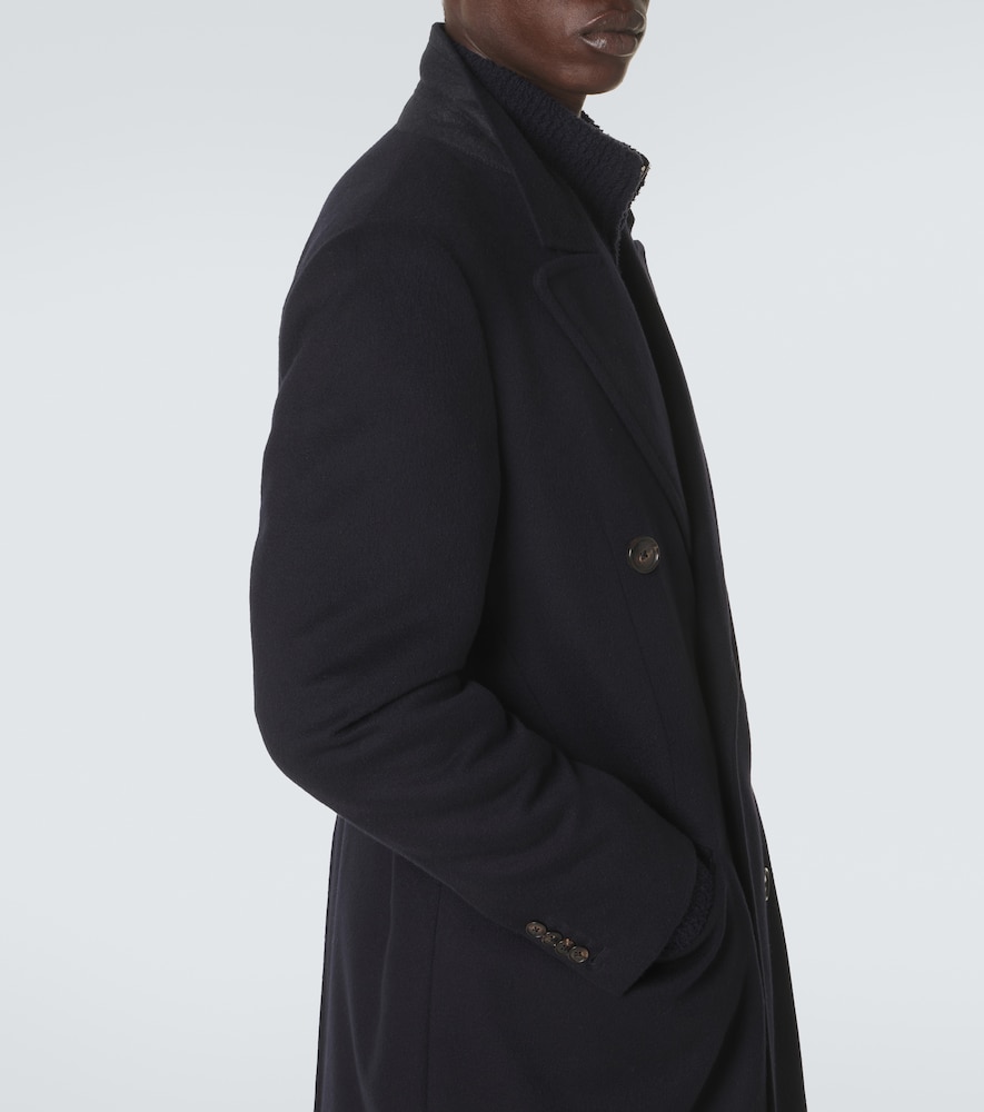 President double-breasted wool coat