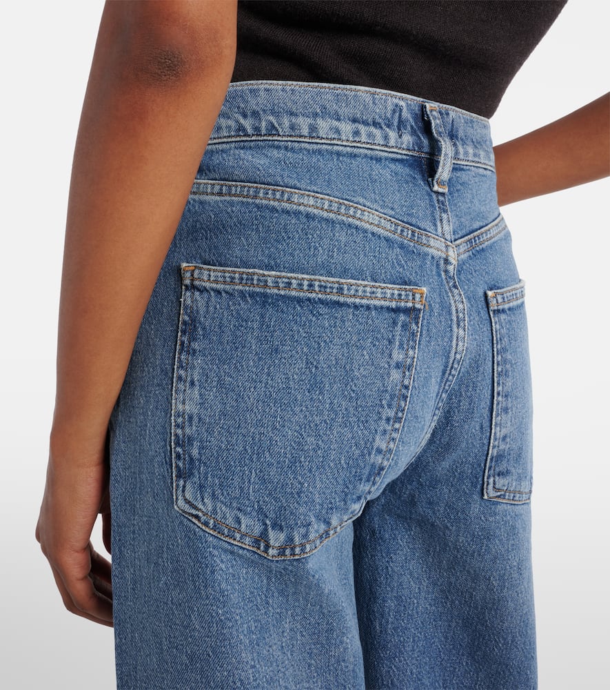 Harper Crop mid-rise wide-leg jeans