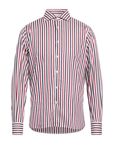 Man Shirt Burgundy Size 15 Cotton