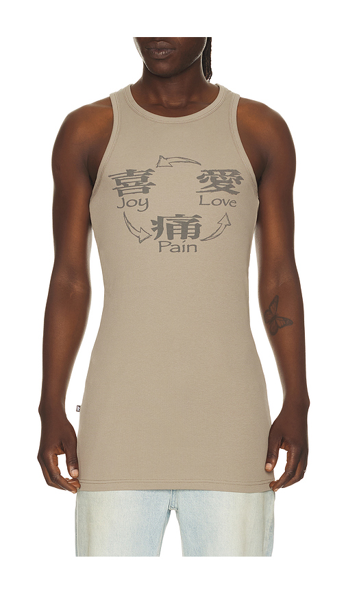 Madfrenzy top sin mangas en color verde oliva L también en M, S, XL/1X
