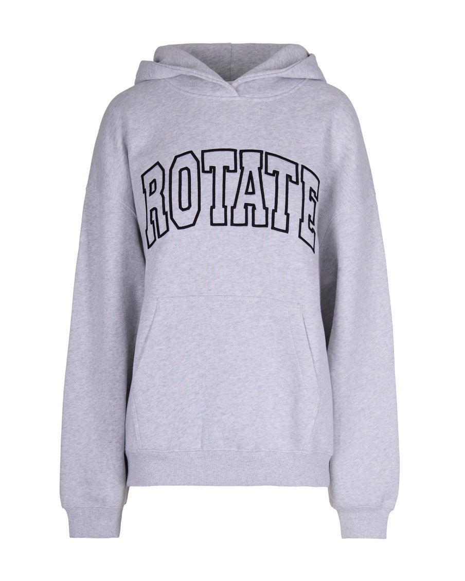 Grey Logo Hood Sweatshirt