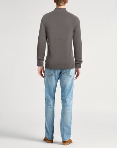 Man Turtleneck Grey Size 38 Virgin Wool, Cashmere