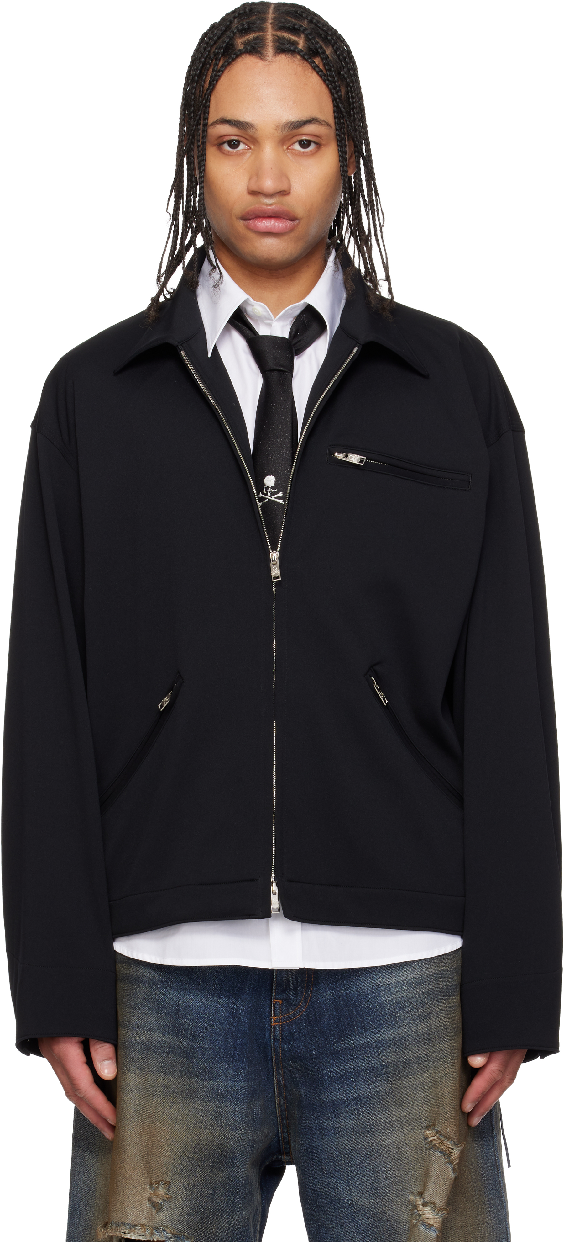 Black Jersey Detroit Jacket