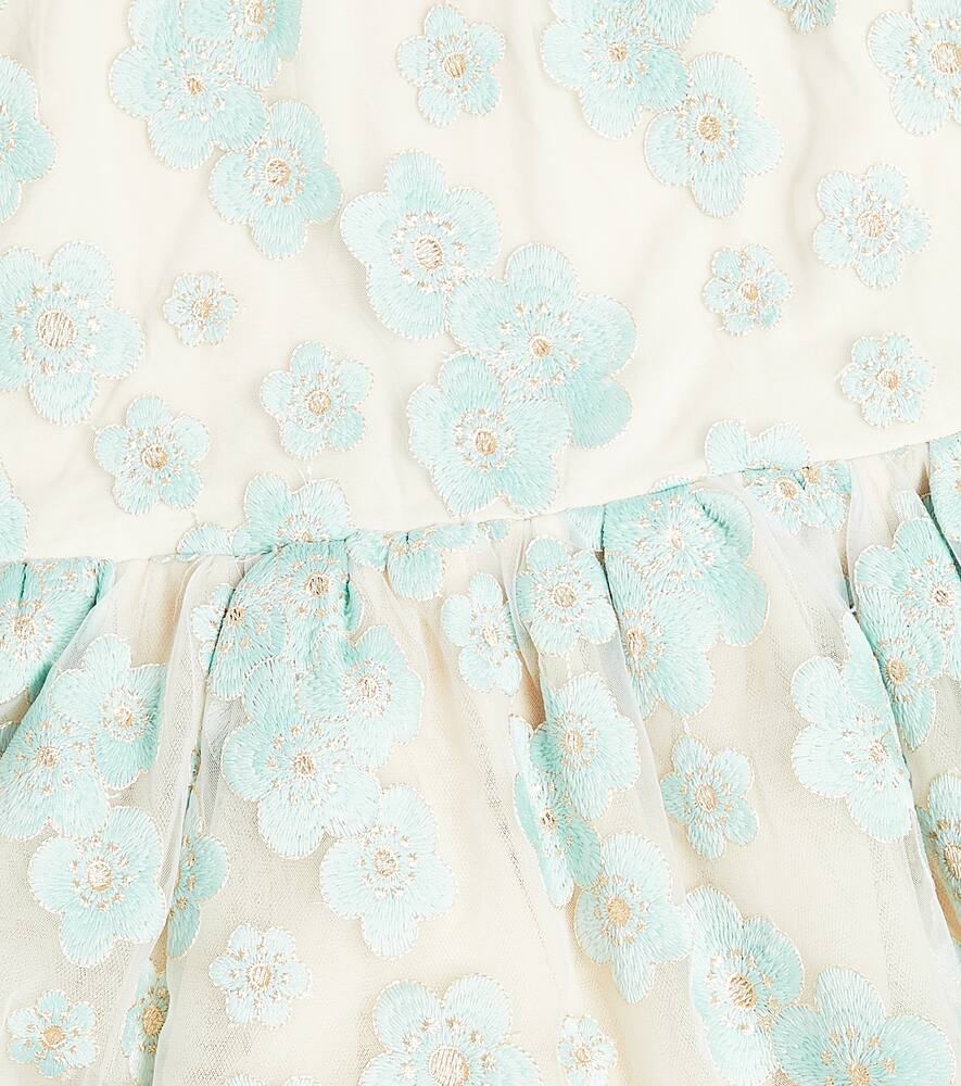 Petite Amalie Embroidered tulle dress