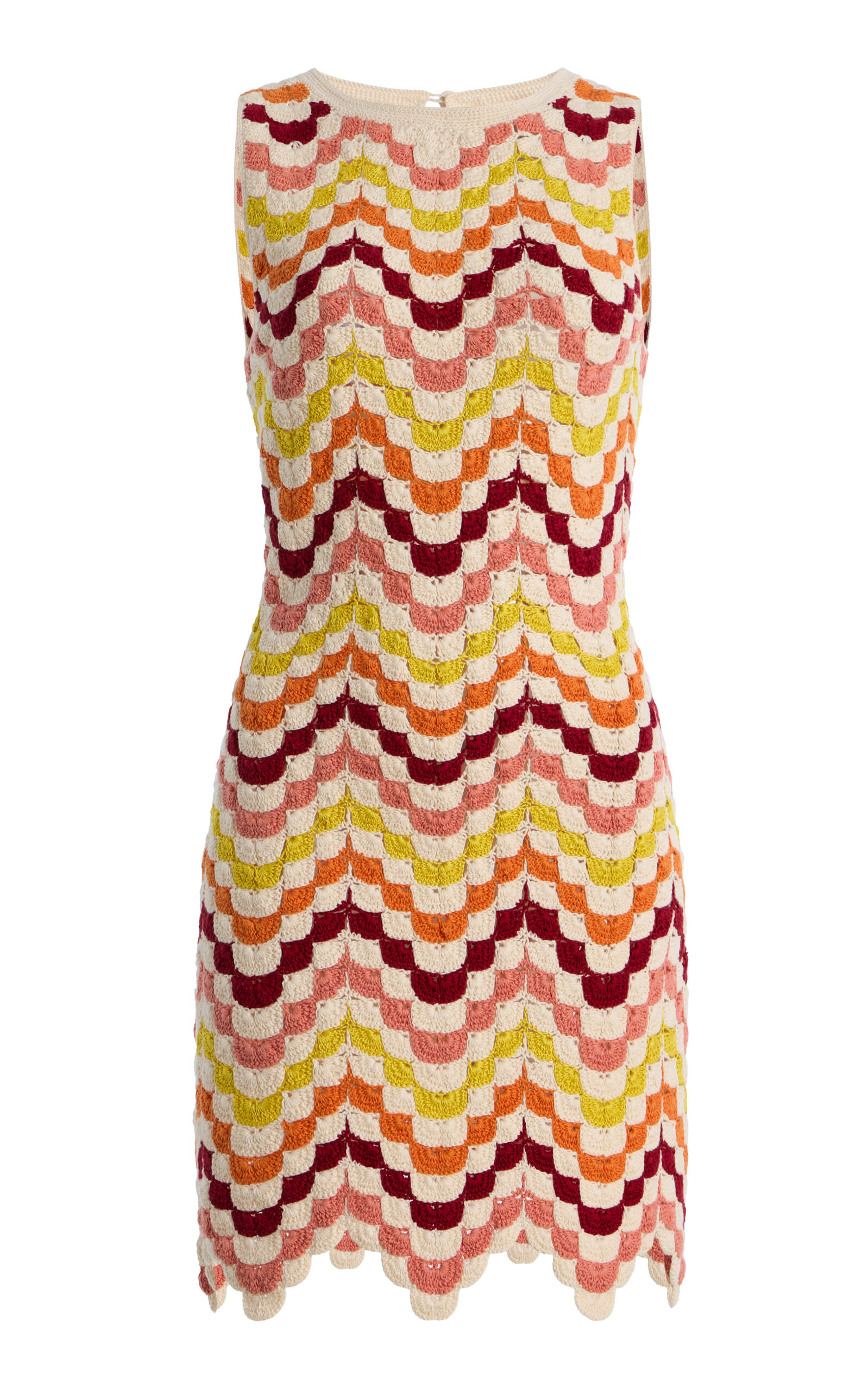 Exclusive Solana Intarsia Cotton Mini Dress - Moda Operandi