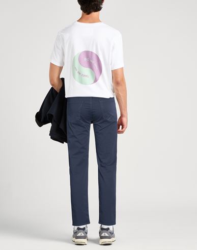 Roÿ Roger's Man Pants Navy Size 29 Cotton, Elastane