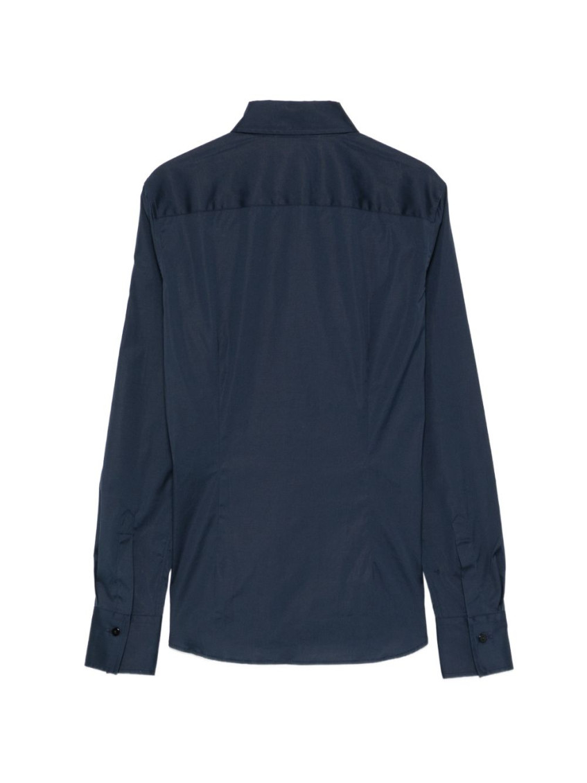 Navy Regular Solid Shirt