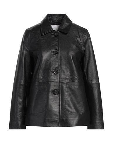 Muubaa Woman Jacket Black Size 4 Lambskin