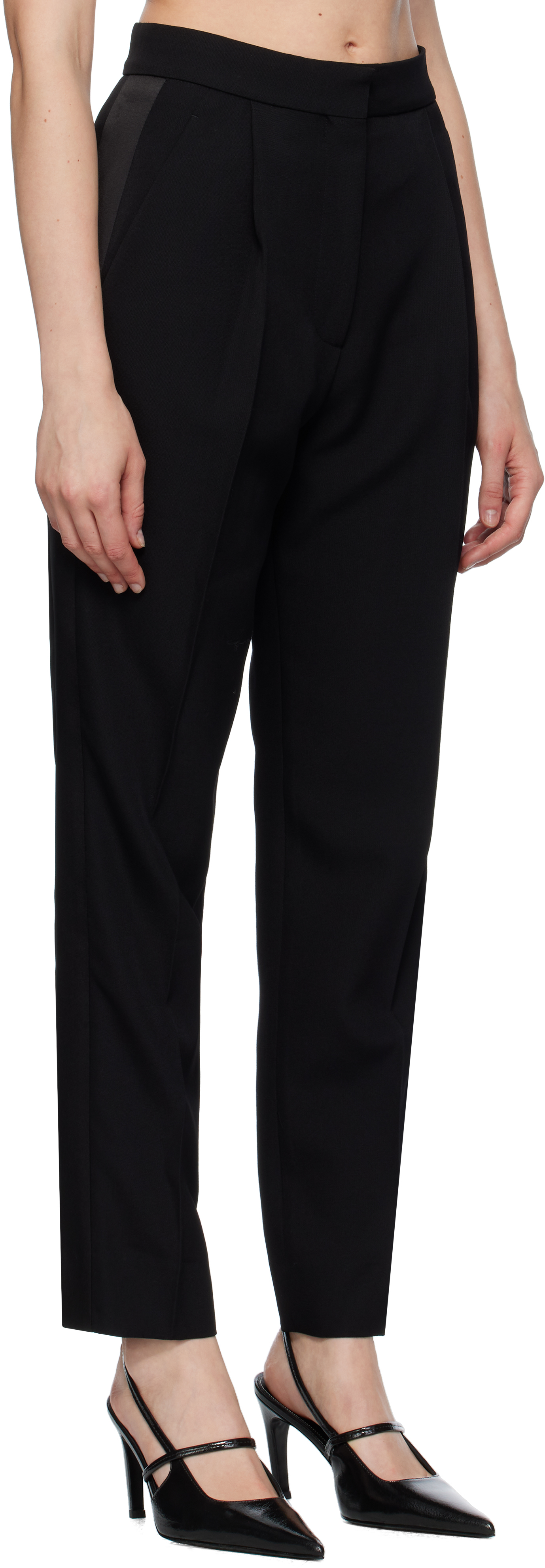 Black Straight Trousers