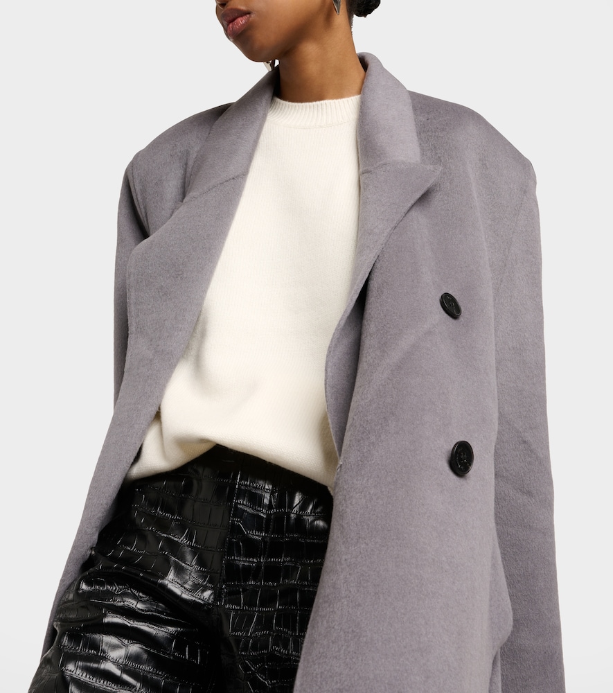 Gaia double-breasted wool-blend coat