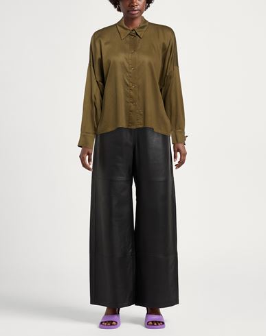 Woman Shirt Military green Size M Lyocell
