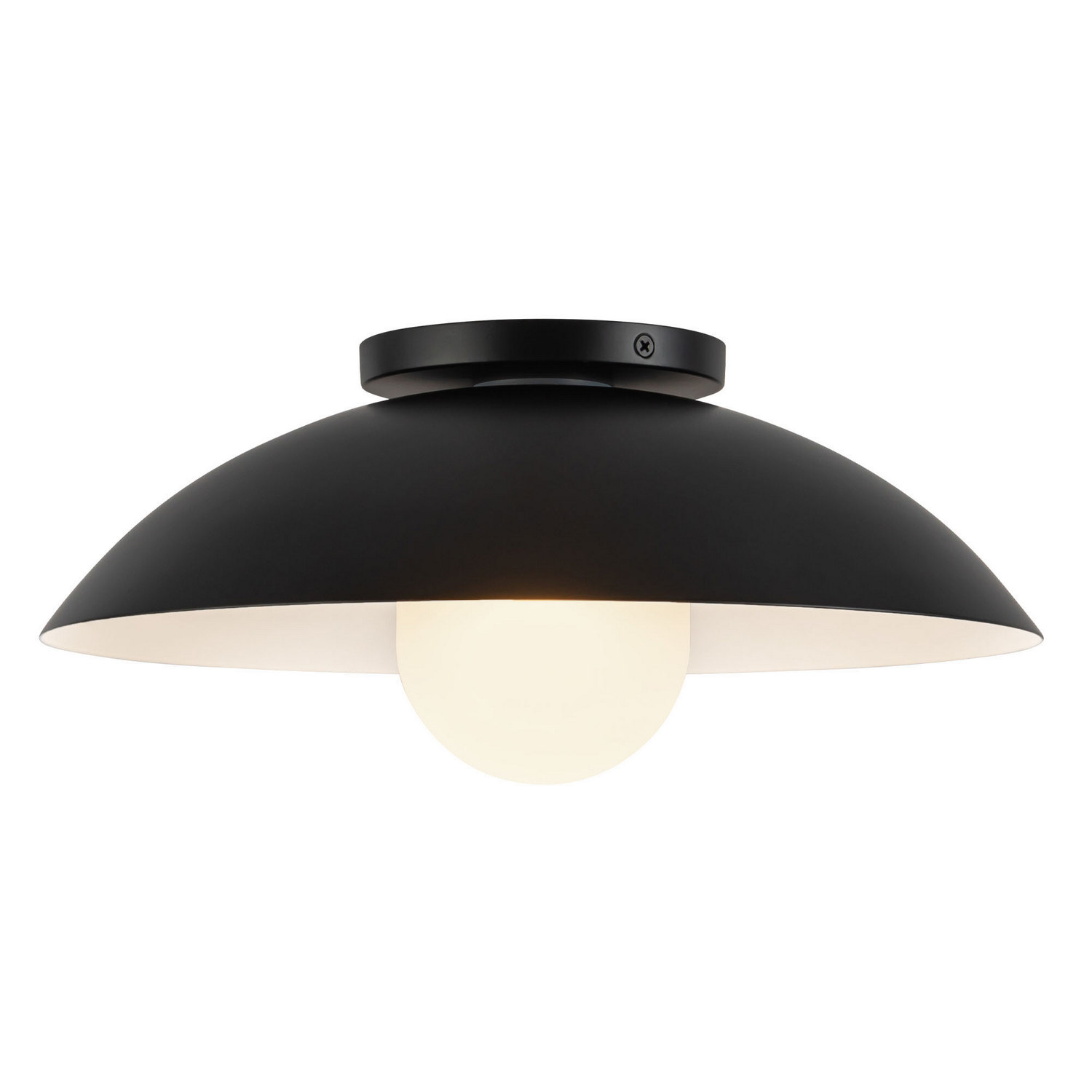 Black Opal Glass Semi-Flush Mount from the Umbra Collection