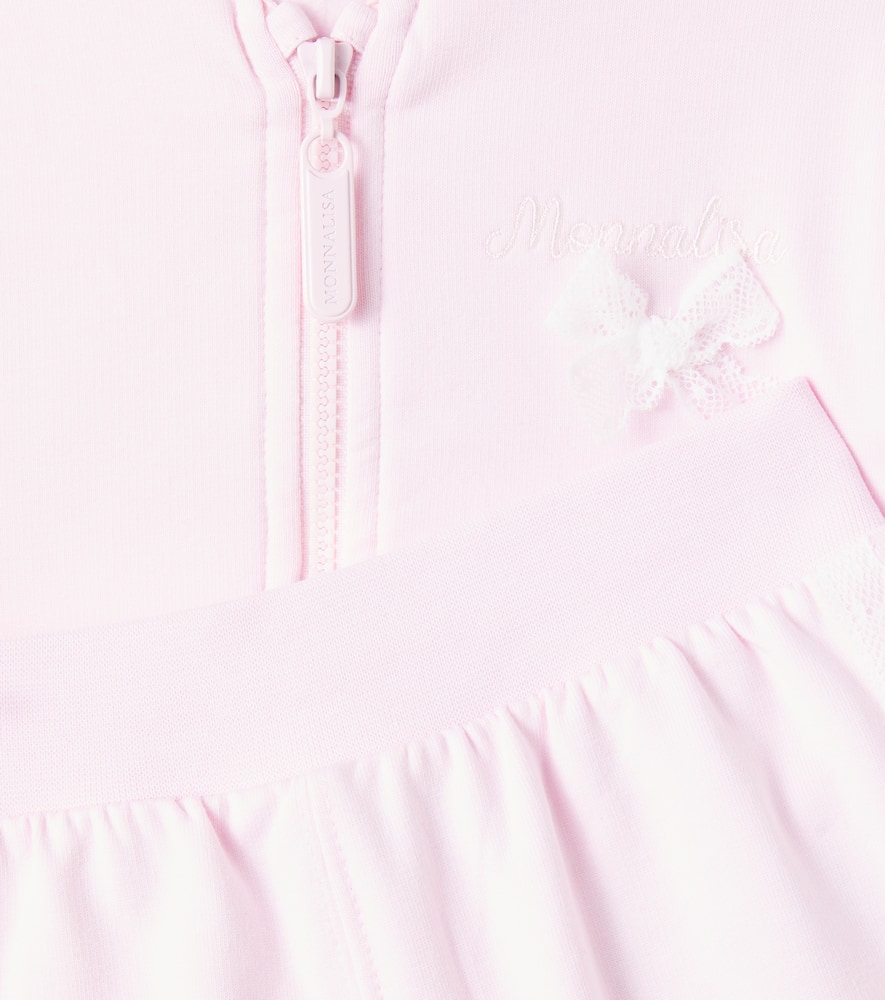 Baby jersey sweatshirt and sweatpants set