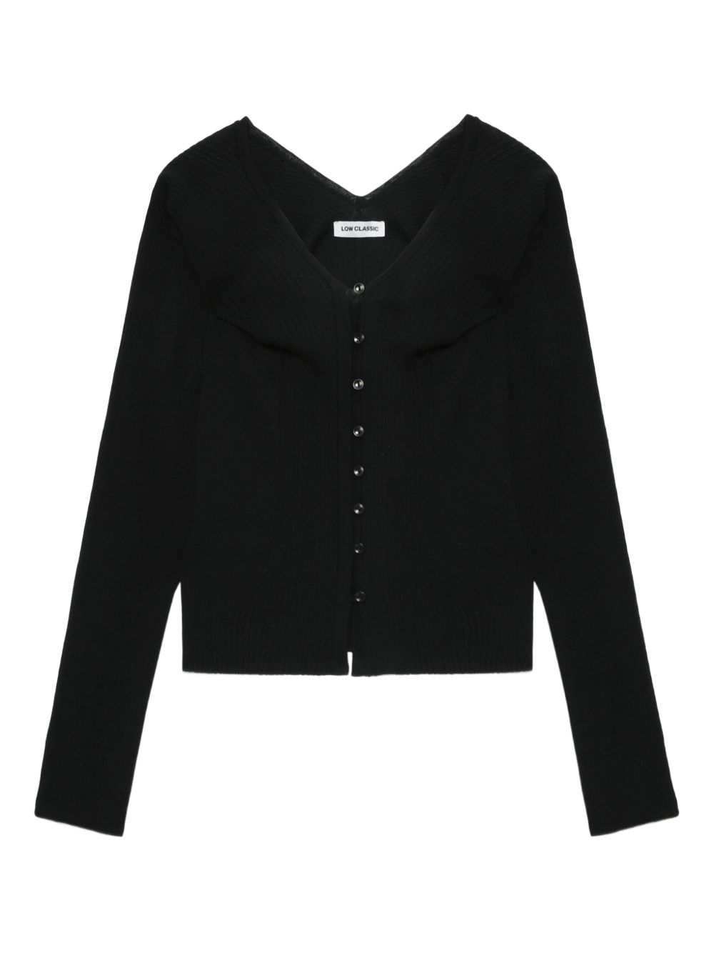 Low Classic wool cardigan - Black