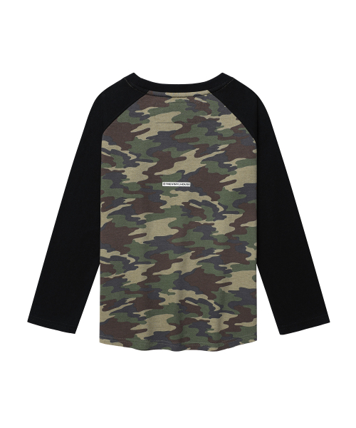 LOVE RAGLAN LS TEE CAMO