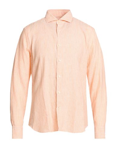 Man Shirt Orange Size 16 ½ Linen