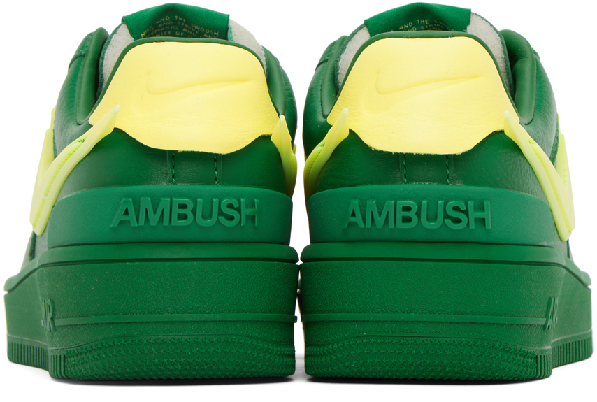 Green AMBUSH Edition Air Force 1 Sneakers