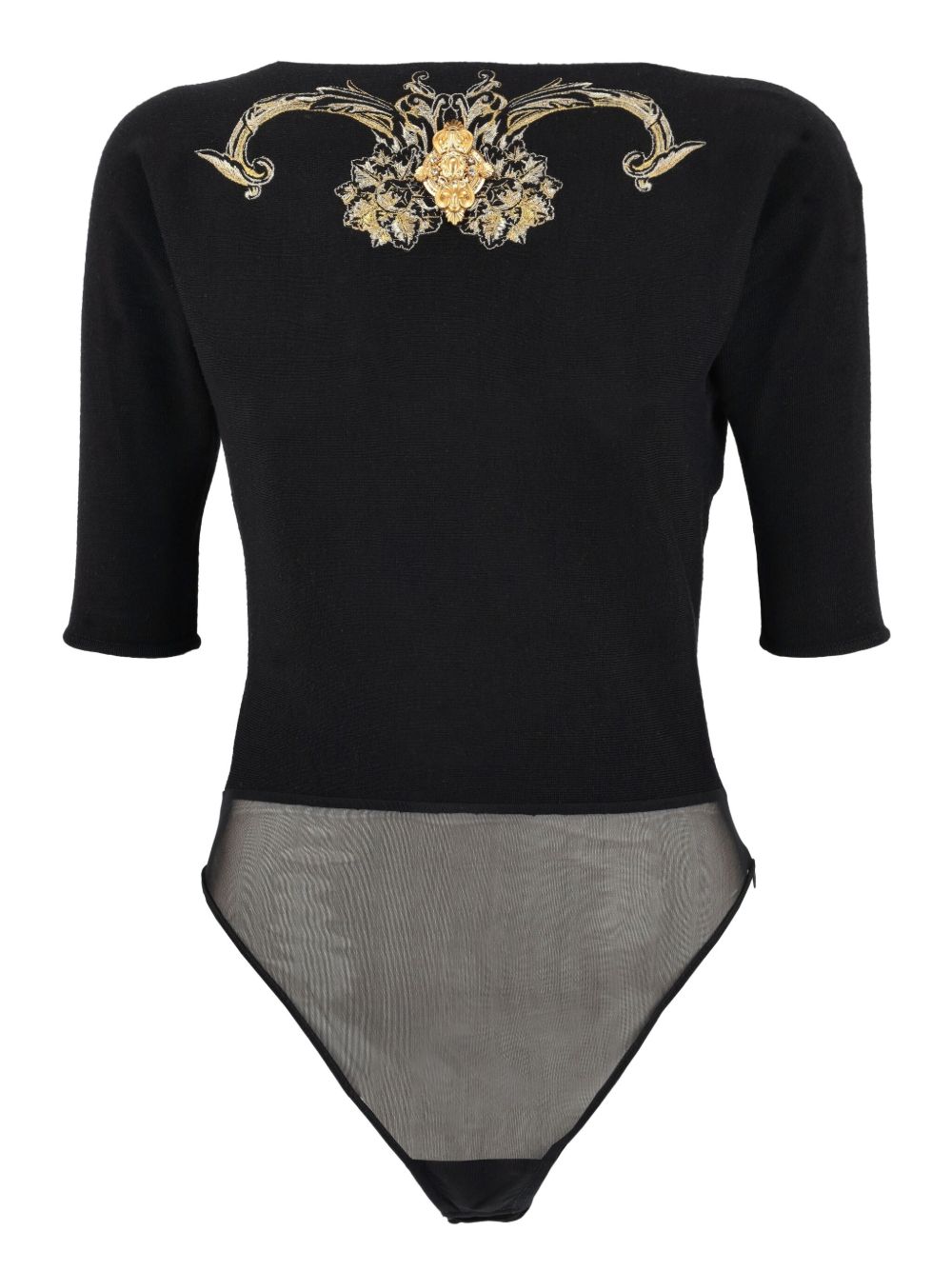 Wool bodysuit - Black