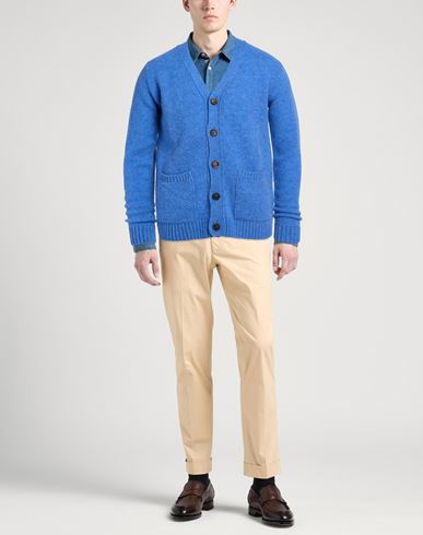 Man Cardigan Azure Size L Wool