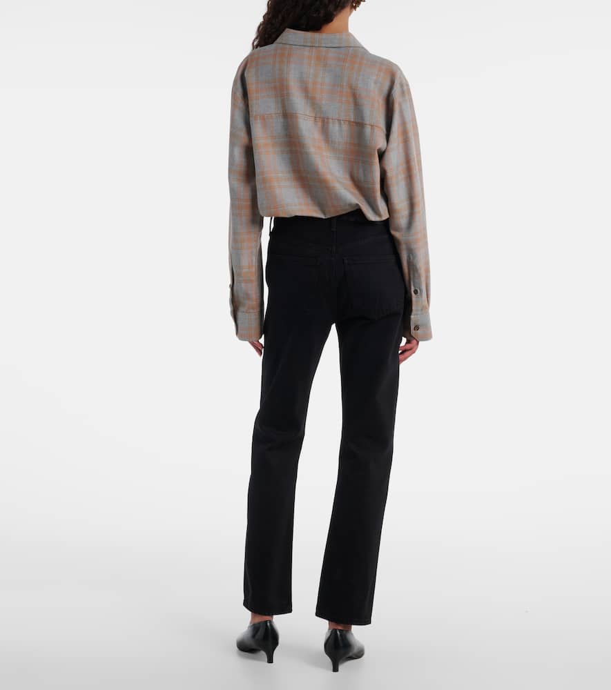 Blaine high-rise straight jeans