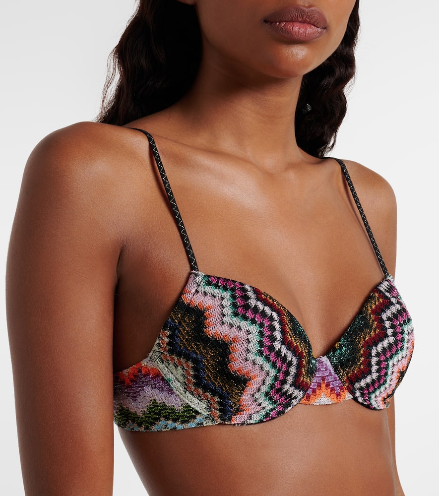 Zig Zag lamé bikini