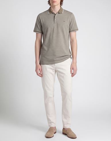 Man Polo shirt Sage green Size 3XL Cotton