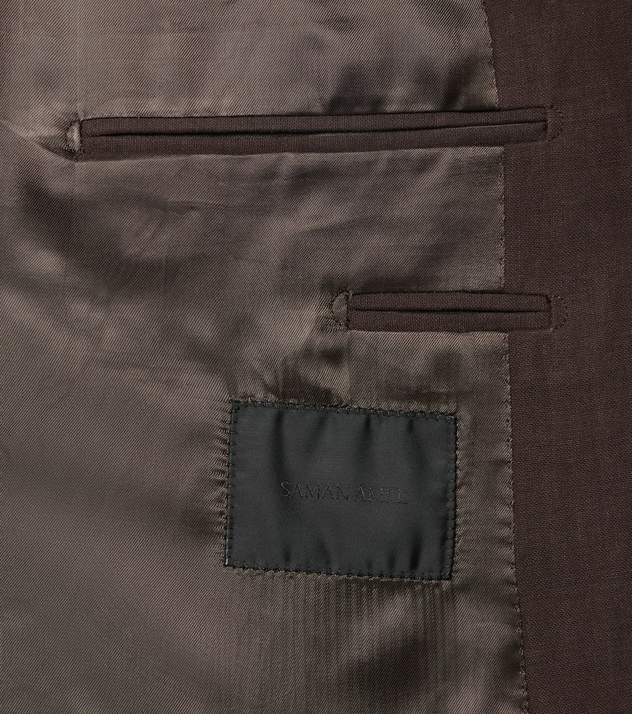 Saman Amel Linen canvas blazer