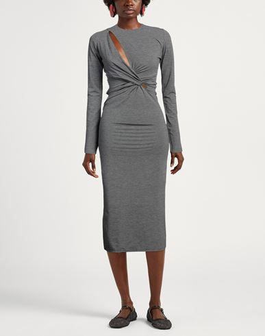 Amazuìn Woman Midi dress Grey Size ONESIZE Polyamide, Elastane
