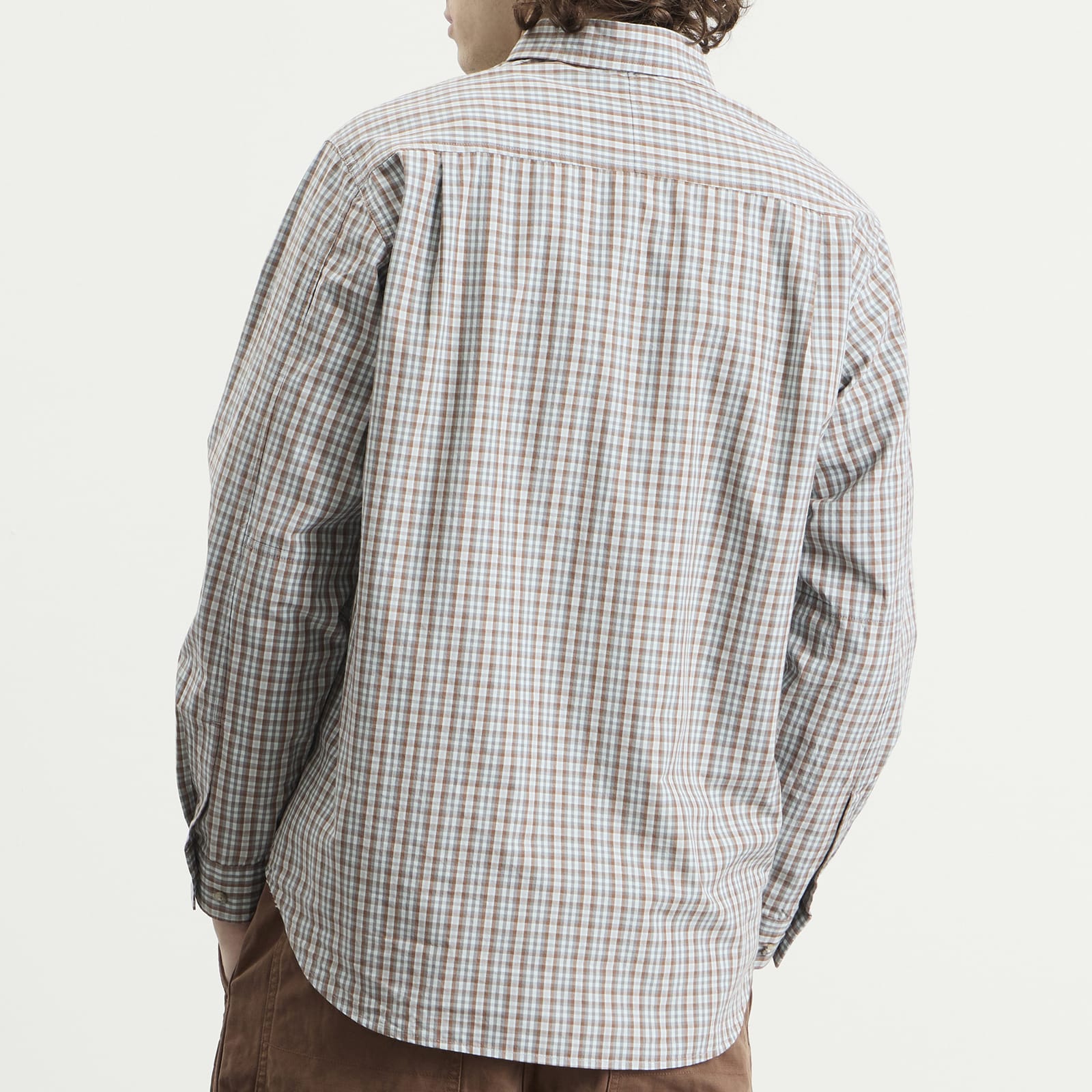 Men's Poplin Millwood Shirt in Brown