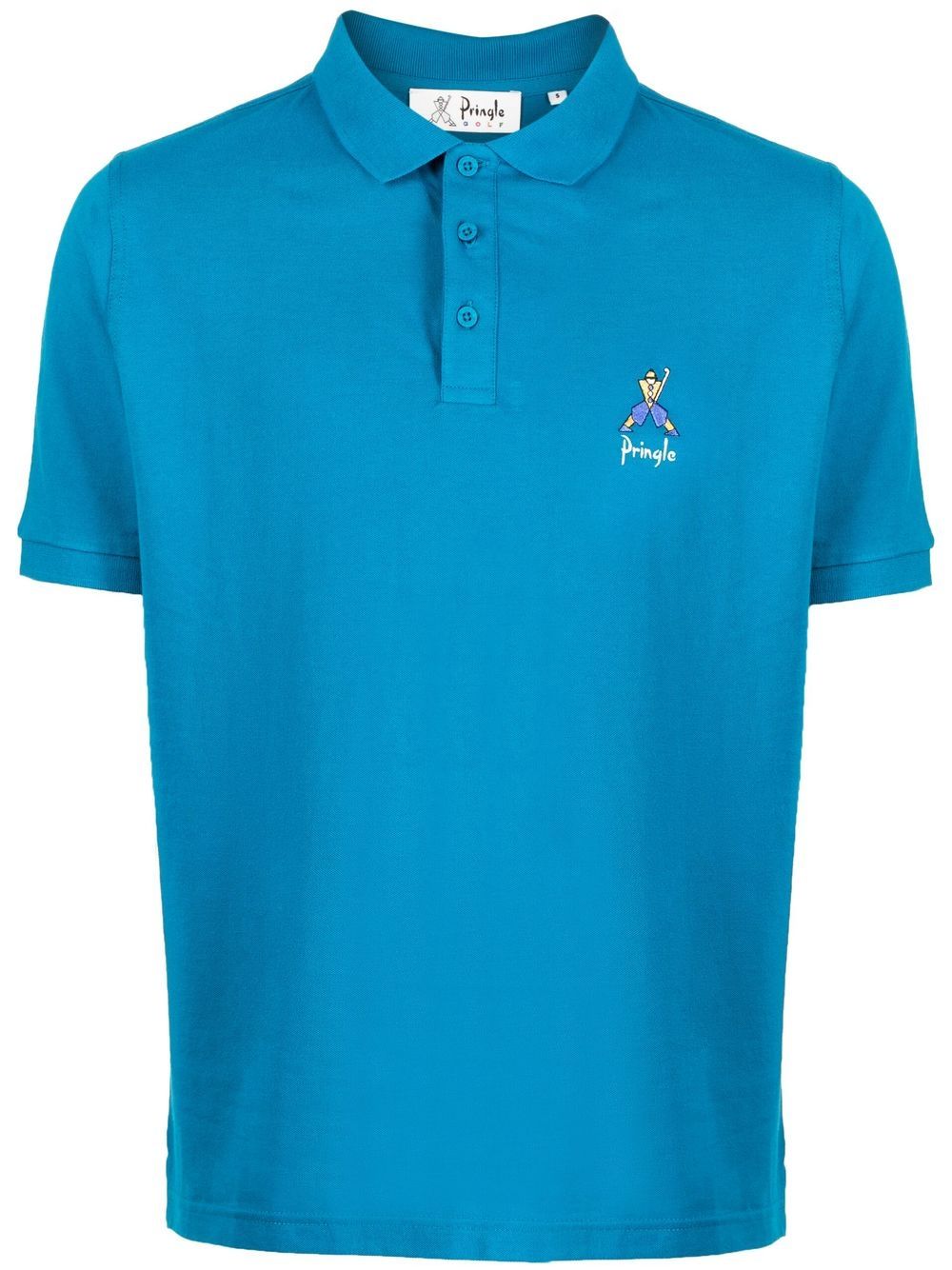 Geometric George Golf polo shirt - Pink