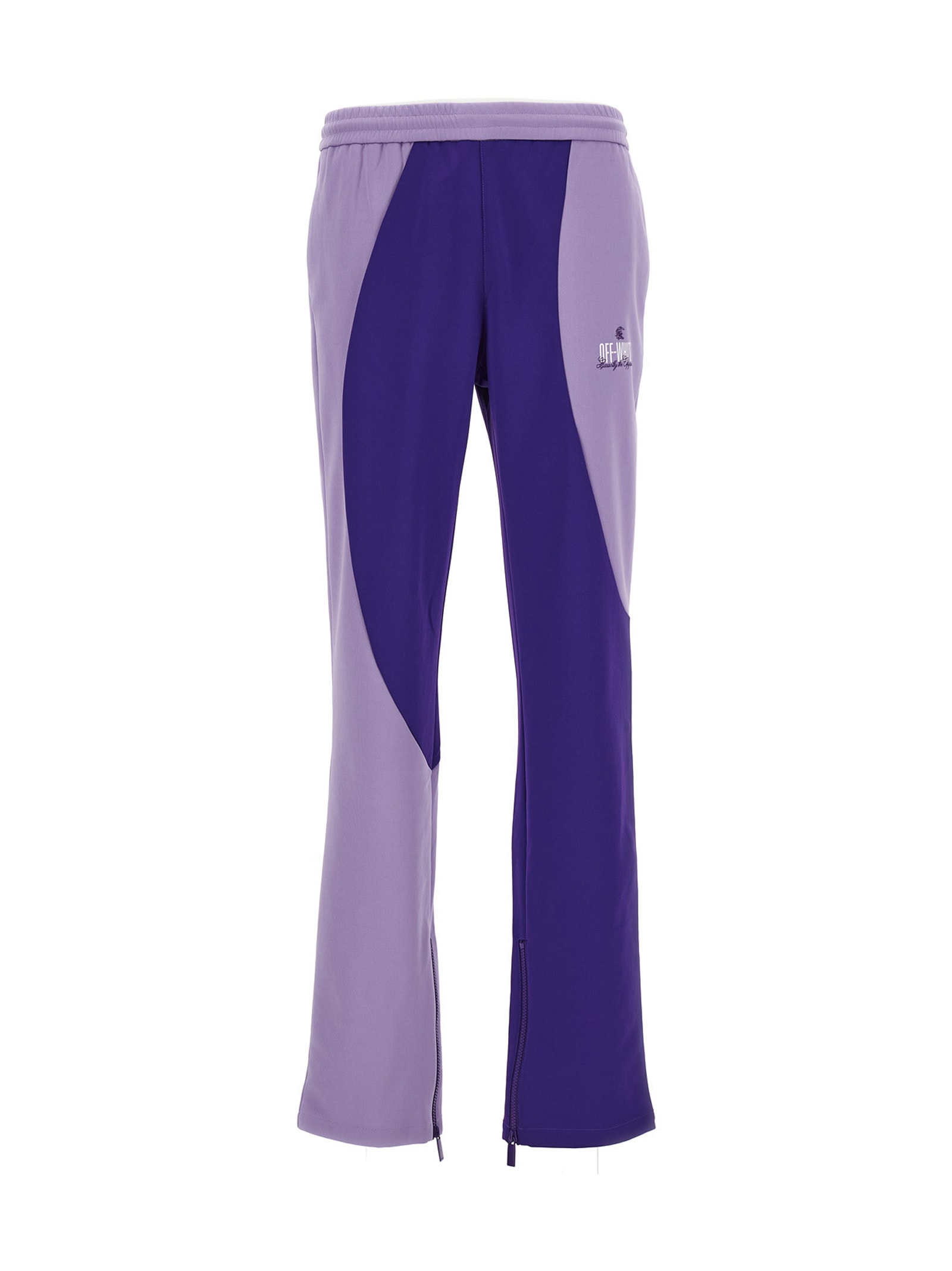 Colourblock track pants - Purple