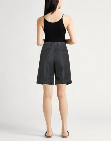 Woman Shorts & Bermuda Shorts Black Size 4 Silk