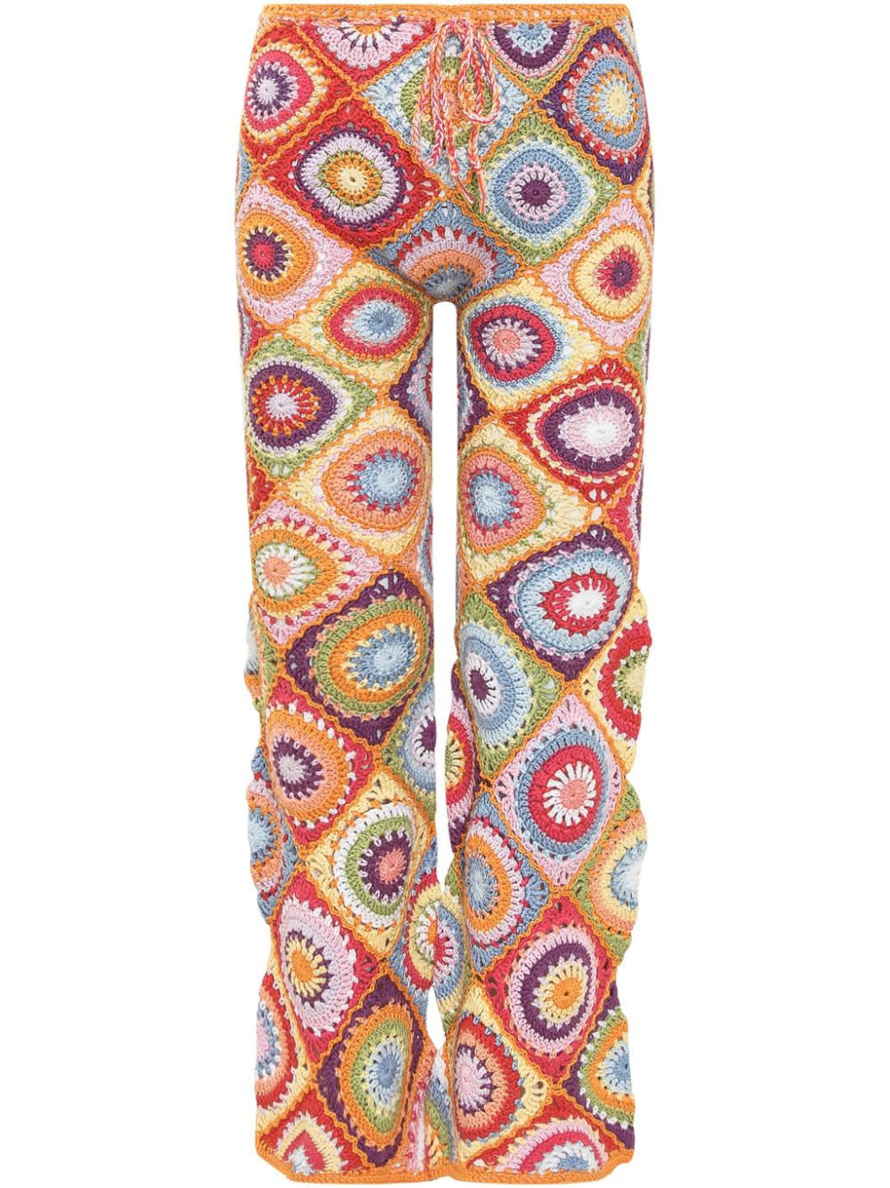 Embroidery trousers - Orange