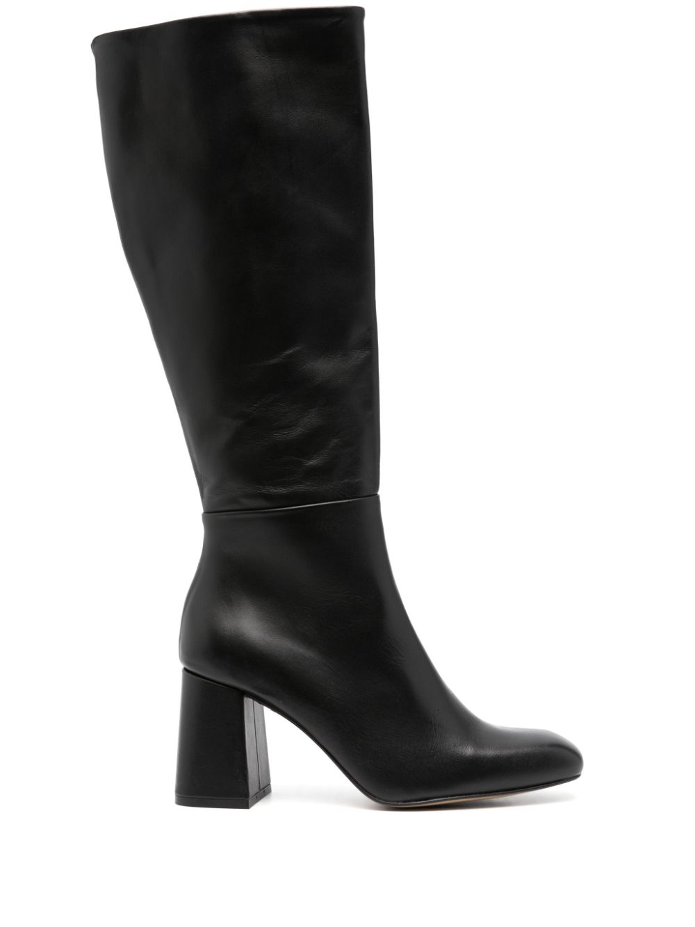 Anabel 85mm leather knee boots - Black