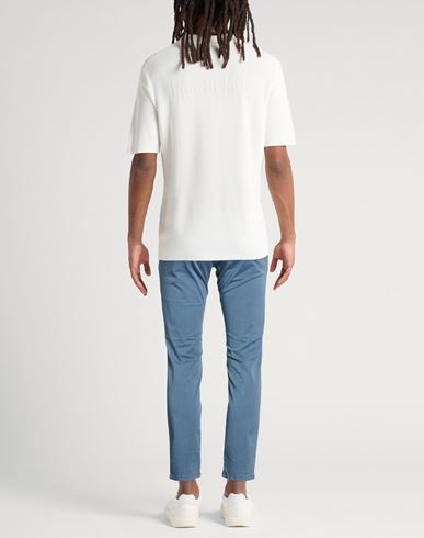 Roÿ Roger's Man Pants Slate blue Size 33 Cotton, Elastane