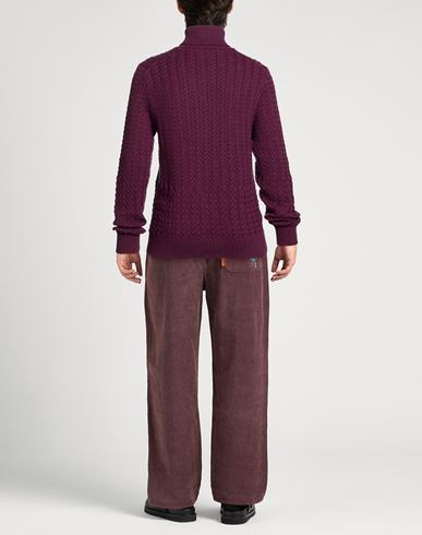 By Slowear Man Turtleneck Plum Size 46 Virgin Wool
