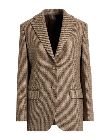 Officine Générale Woman Blazer Sand Size 6 Virgin Wool