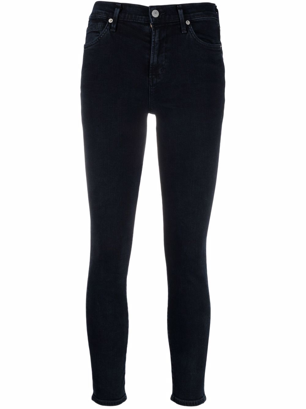 Mid-rise cropped skinny jeans - Blue