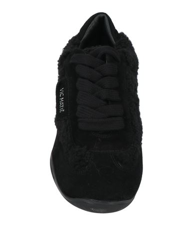 Vic Matiē Woman Sneakers Black Size 8 Leather, Textile fibers