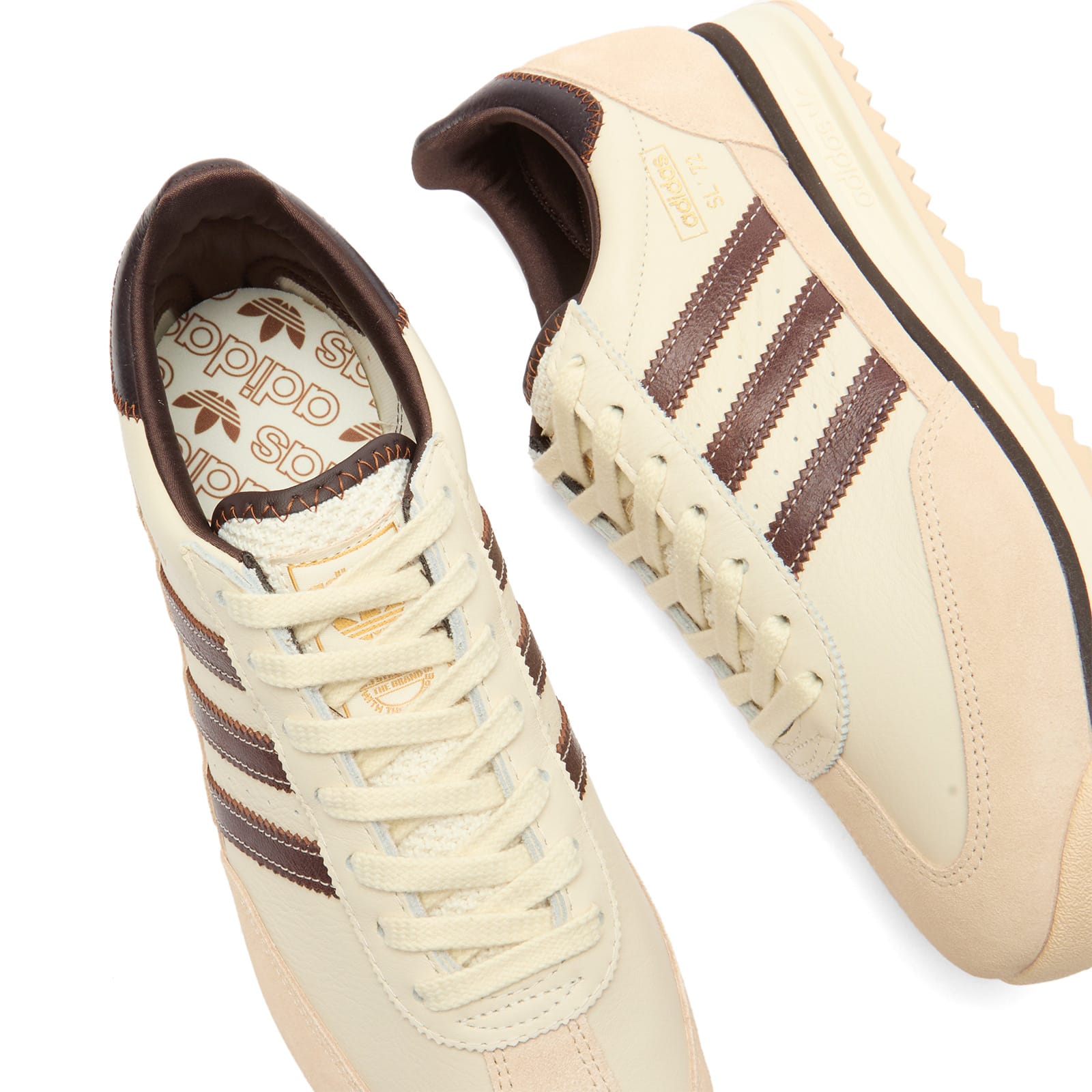 Men's SL 72 Rs Sneaker in Cream White/Dusky Bronze/Aurora Coffee