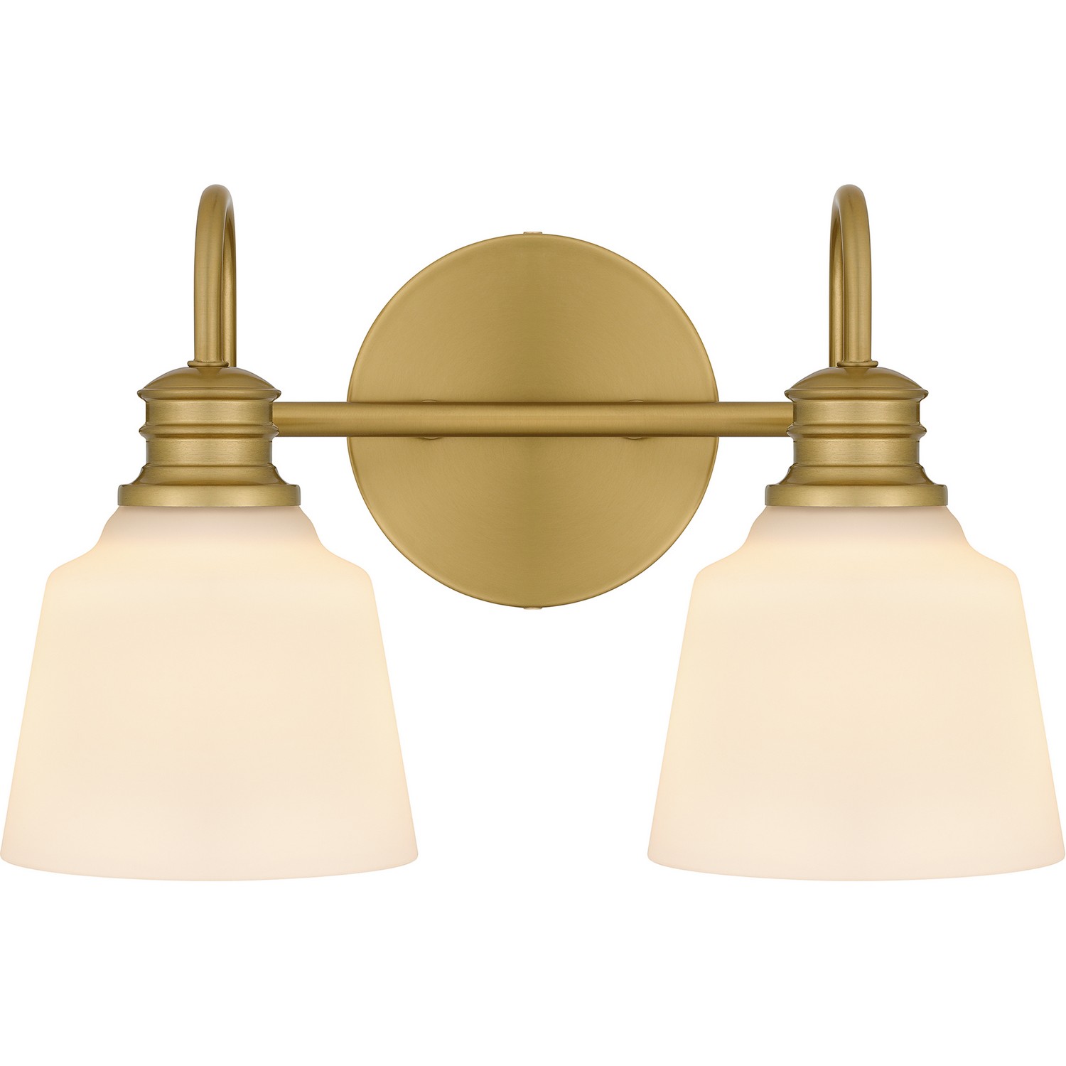 Aged Brass Two Light Bath from the Hinton Collection
