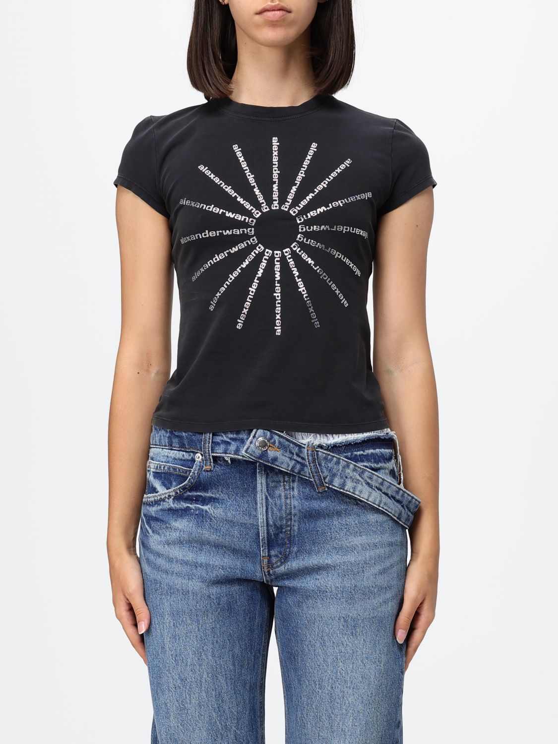 Top Woman color Black