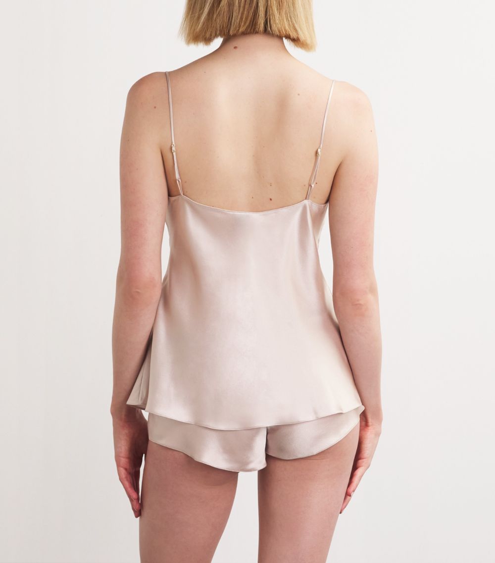 Silk Pleated Camisole