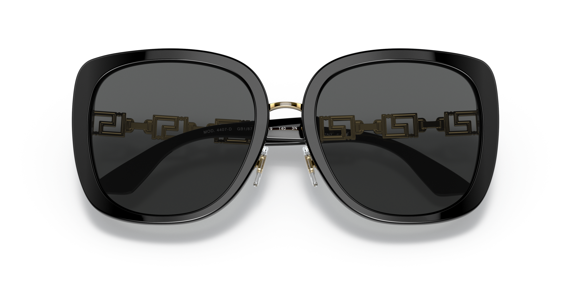 Versace Woman Versace VE4407D /87 Sunglasses Acetate Black Grey Pillow Norma