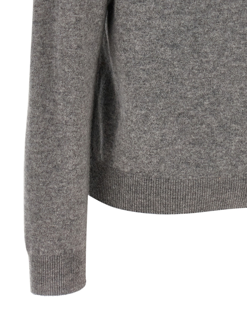 Prada - argyle v neck wool sweater